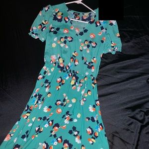 Floral long summer dress